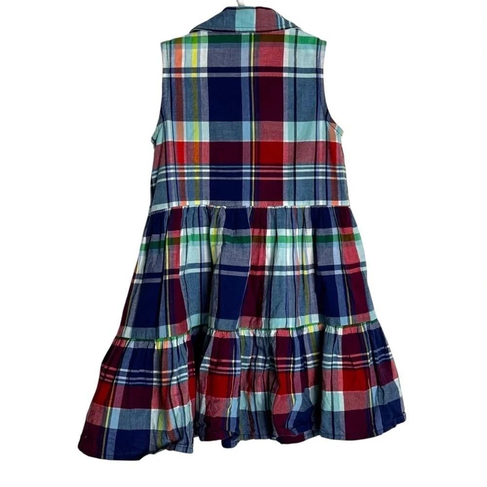 Ralph Lauren Plaid Sleeveless baby Dress size‎ 18M